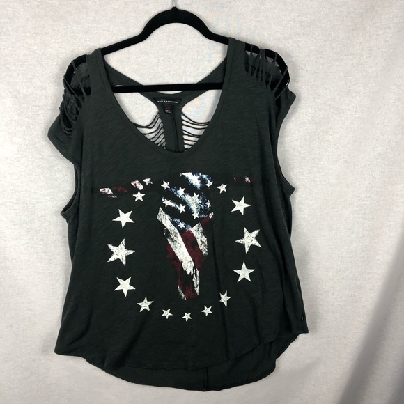 Rock & Republic Tops - Cut out Americana Rock &  Republic Top